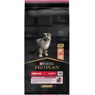 PROPLAN MEDIUM PUPPY SENSITIVE SKIN Riche en Saumon 18 Kg