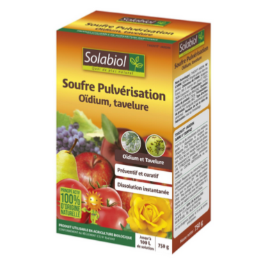 SOUFRE Pulvérisation Solabiol en 750 gr