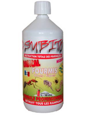 SUBITO FOURMI MICRO-INSECTICIDE (Microencapsulé) en 1 Litre